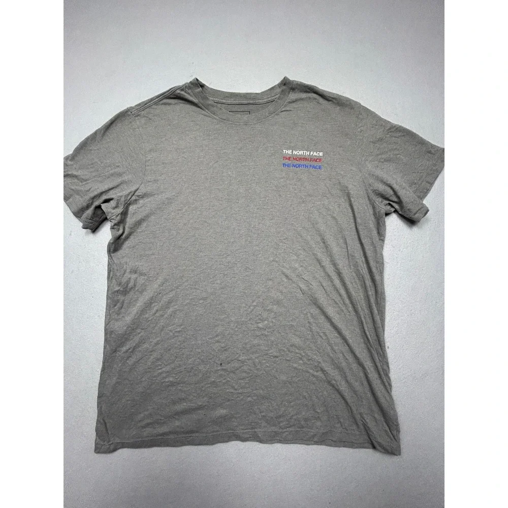 The North Face T-Shirt Cotton Poly Heather Gray XL Mens